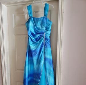 Aqua prom dress